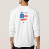 4 juli Amerikaans Vlag Vuurwerk Vlag van het Vlag  Trui (Achterkant)