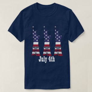 4 juli, Amerikaans Vlaggenstaat Shirt van Vrijheid