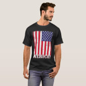4 juli Amerikaans vlagpatriotticum T-shirt (Voorkant volledig)