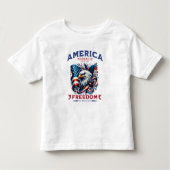 4 juli Amerikaanse Adelaar Sublimatie-61901 Kinder Shirts (Voorkant)