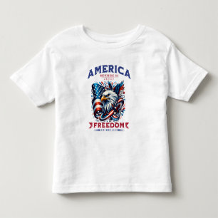 4 juli Amerikaanse Adelaar Sublimatie-61901 Kinder Shirts