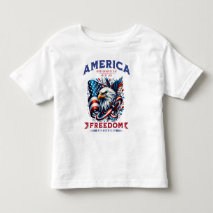 4 juli Amerikaanse Adelaar Sublimatie-61901 Kinder Shirts