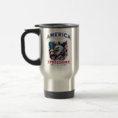 4 juli Amerikaanse Adelaar Sublimatie-61901 Reisbeker (Links)