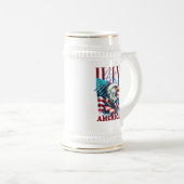 4 juli Amerikaanse Adelaar Sublimatie-61904 Bierpul (Voorkant rechts)