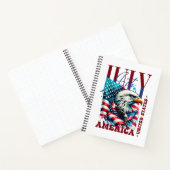 4 juli Amerikaanse Adelaar Sublimatie-61904 Notitieboek (Binnen)