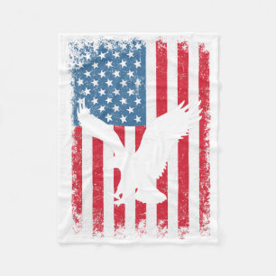 4 juli Amerikaanse Adelaar Vlag VS Onafhankelijkhe Fleece Deken