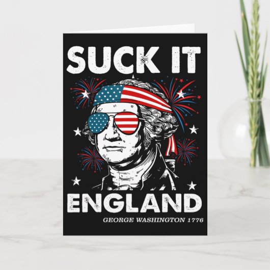 4 juli Amerikaanse Adelaar Vlag VS Onafhankelijkhe Kaart (Voorkant)