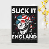 4 juli Amerikaanse Adelaar Vlag VS Onafhankelijkhe Kaart (Gele Bloem)