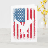4 juli Amerikaanse Adelaar Vlag VS Onafhankelijkhe Kaart (Gele Bloem)