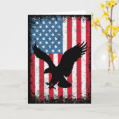 4 juli Amerikaanse Adelaar Vlag VS Onafhankelijkhe Kaart (Gele Bloem)