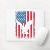 4 juli Amerikaanse Adelaar Vlag VS Onafhankelijkhe Muismat (Met muis)