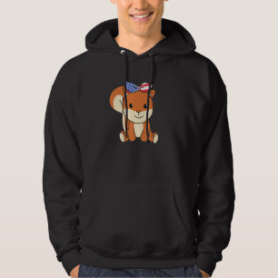 4 juli Amerikaanse Eekhoorn Kinderen Usa Eekhoorn Hoodie