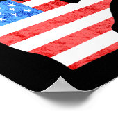 4 juli Amerikaanse Gebarentalen Doof Bewustzijn Poster (Hoek)