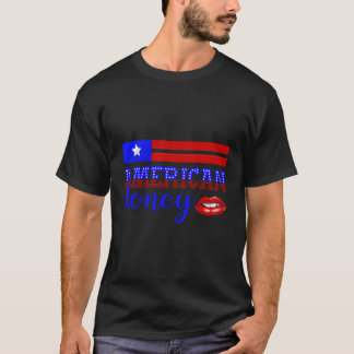 4 juli Amerikaanse honing patriottische sublimatie T-shirt