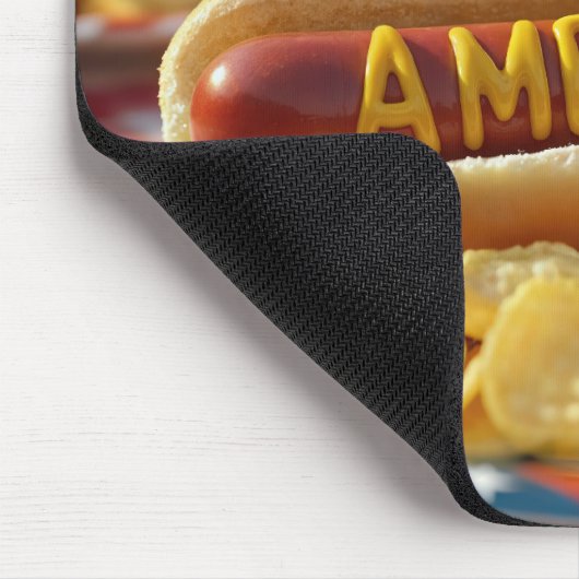 4 juli Amerikaanse hotdog Muismat (Hoek)