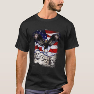 4 juli Amerikaanse Kale Adelaar Mount Rushmore 'Me T-shirt
