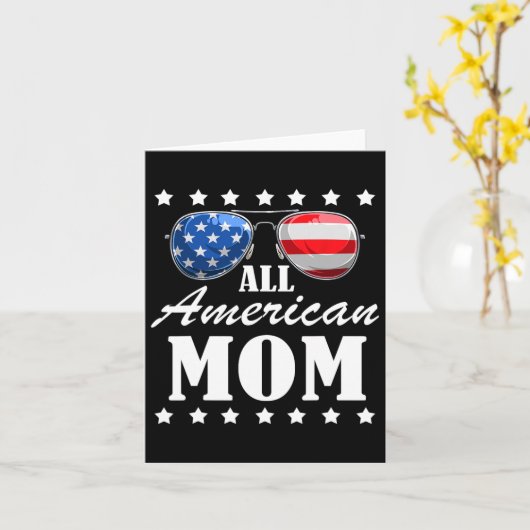 4 juli Amerikaanse Moeder Onafhankelijkheidsdag Pa Kaart (Gele Bloem)