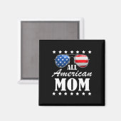 4 juli Amerikaanse Moeder Onafhankelijkheidsdag Pa Magneet (Voorkant / Achterkant)
