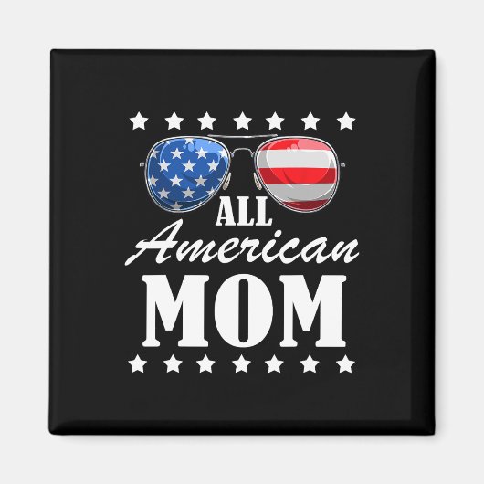 4 juli Amerikaanse Moeder Onafhankelijkheidsdag Pa Magneet (Voorkant)