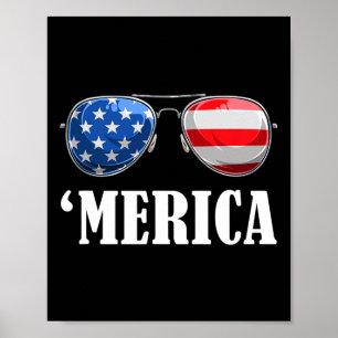 4 juli Amerikaanse Onafhankelijkheidsdag Amerika P Poster
