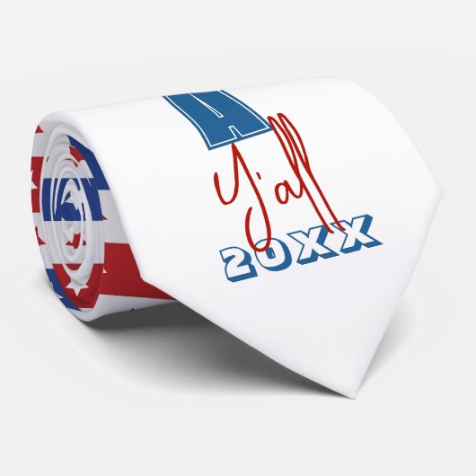 4 juli Amerikaanse Onafhankelijkheidsdag Stropdas (Opgerold)