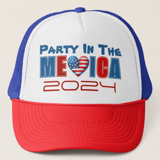 4 juli Amerikaanse Onafhankelijkheidsdag Trucker Pet (Voorkant)