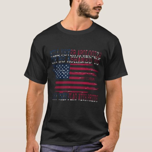 4 juli Amerikaanse Onafhankelijkheidsdag. USA Patr T-shirt (Voorkant)