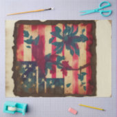 4 juli Amerikaanse Onafhankelijkheidsvlag Blauwe B Tissuepapier (Craft)