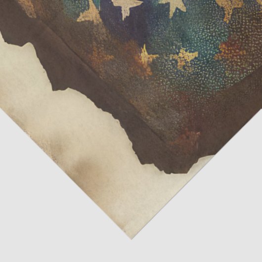 4 juli Amerikaanse Onafhankelijkheidsvlag Blauwe B Tissuepapier (Detail)