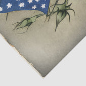 4 juli Amerikaanse Onafhankelijkheidsvlag en Rozen Tissuepapier (Detail)