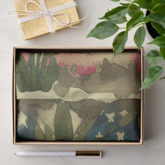 4 juli Amerikaanse Onafhankelijkheidsvlag Rode Dai Tissuepapier (Geschenk)