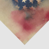 4 juli Amerikaanse Onafhankelijkheidsvlag Rode Pio Tissuepapier (Detail)