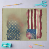 4 juli Amerikaanse Onafhankelijkheidsvlag Rustiek Tissuepapier (Craft)