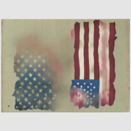 4 juli Amerikaanse Onafhankelijkheidsvlag Rustiek Tissuepapier