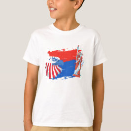 4 juli Amerikaanse Spirit Freedom Eagle T-shirt