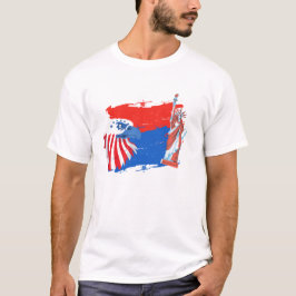 4 juli Amerikaanse Spirit Freedom Eagle T-shirt