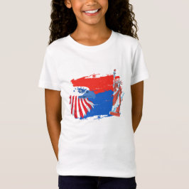 4 juli Amerikaanse Spirit Freedom Eagle T-shirt