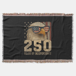 4 juli Amerikaanse vlag adelaar vintage 250 jaar 1 Deken