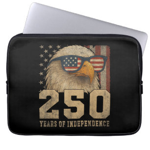 4 juli Amerikaanse vlag adelaar vintage 250 jaar 1 Laptop Sleeve