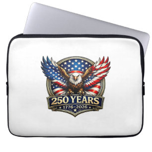 4 juli Amerikaanse vlag adelaar vintage 250 jaar 1 Laptop Sleeve
