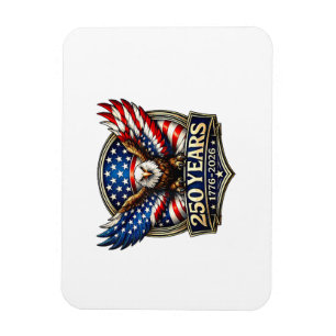 4 juli Amerikaanse vlag adelaar vintage 250 jaar 1 Magneet