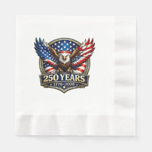4 juli Amerikaanse vlag adelaar vintage 250 jaar 1 Servet
