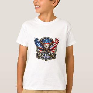 4 juli Amerikaanse vlag adelaar vintage 250 jaar 1 T-shirt