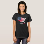 4 juli Amerikaanse vlag Amerikaanse Mannen van Lie T-shirt (Voorkant volledig)