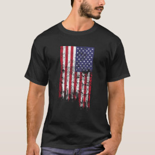 4 juli Amerikaanse vlag Amerikaanse vlag Verenigde T-shirt