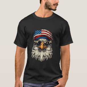 4 juli Amerikaanse vlag Bald Eagle 4 juli T-shirt