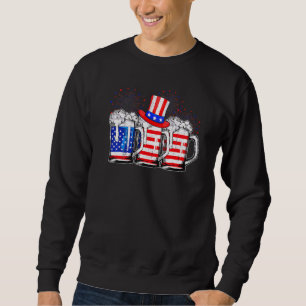 4 juli Amerikaanse vlag bier Mok Drink mij Trui