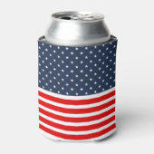 4 juli amerikaanse vlag blikjeskoeler (Blikje Voorkant)