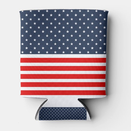 4 juli amerikaanse vlag blikjeskoeler (Voorkant)