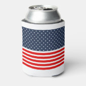 4 juli amerikaanse vlag blikjeskoeler (Blikje Achterkant)